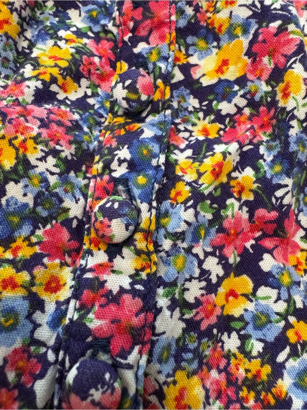 Old Navy Multicolor Floral Long-Sleeve Dress Girls Size 8 - Picture 8 of 11